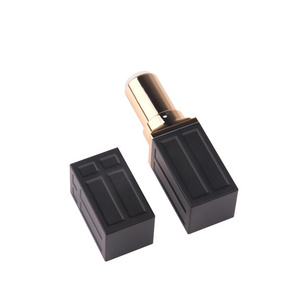 wholesale custom lipstick case,plastic empty square black lipstick tube