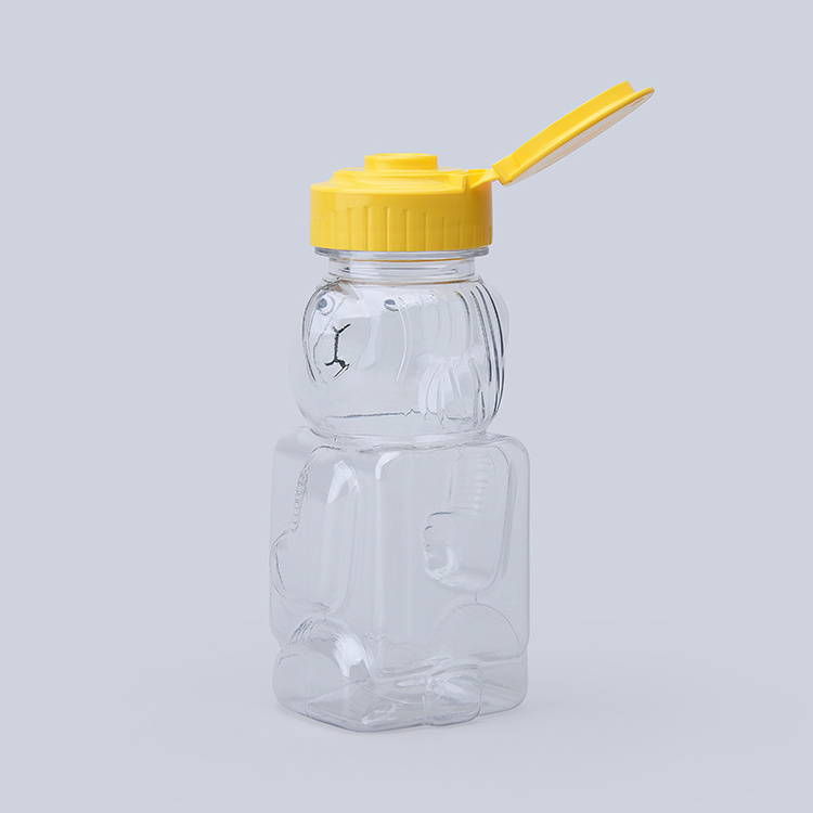 New design food grade cute bear water bottle,syrup plastic pet squeeze bear bottle