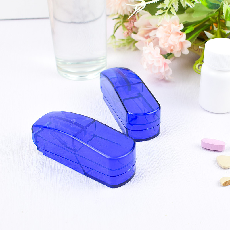 Pill Cutter Crushers & Splitters Portable Plastic Pill Cutter Tablet Cutter Divider Medicine Organizer ABS High Grade