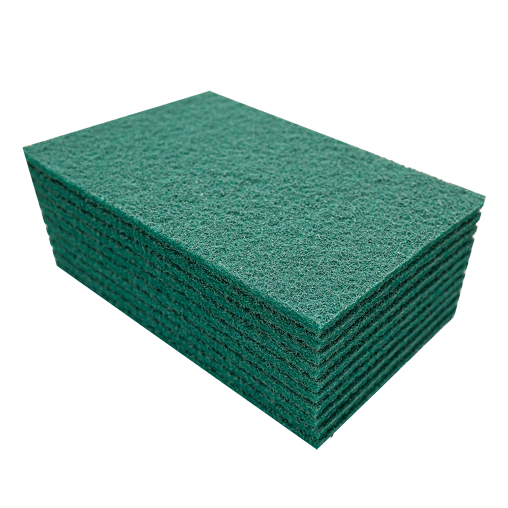 High Quality Polyester Green Sponges Kitchen Scouring Pads Scourer Cleaning Scrubber