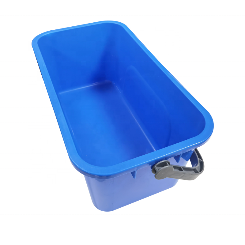 Eco-friendly Wholesale 3 Gallon 12L Heavy Duty Plastic Cleaning Bucket Square Flat Pail for Window Cleaning Gear Flat Mops