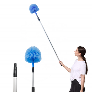 High Quality Recycle Cobweb Broom Duster head Ceiling Cleaning Brush with Extendable Pole for Outdoor & Indoor Web Cleaning