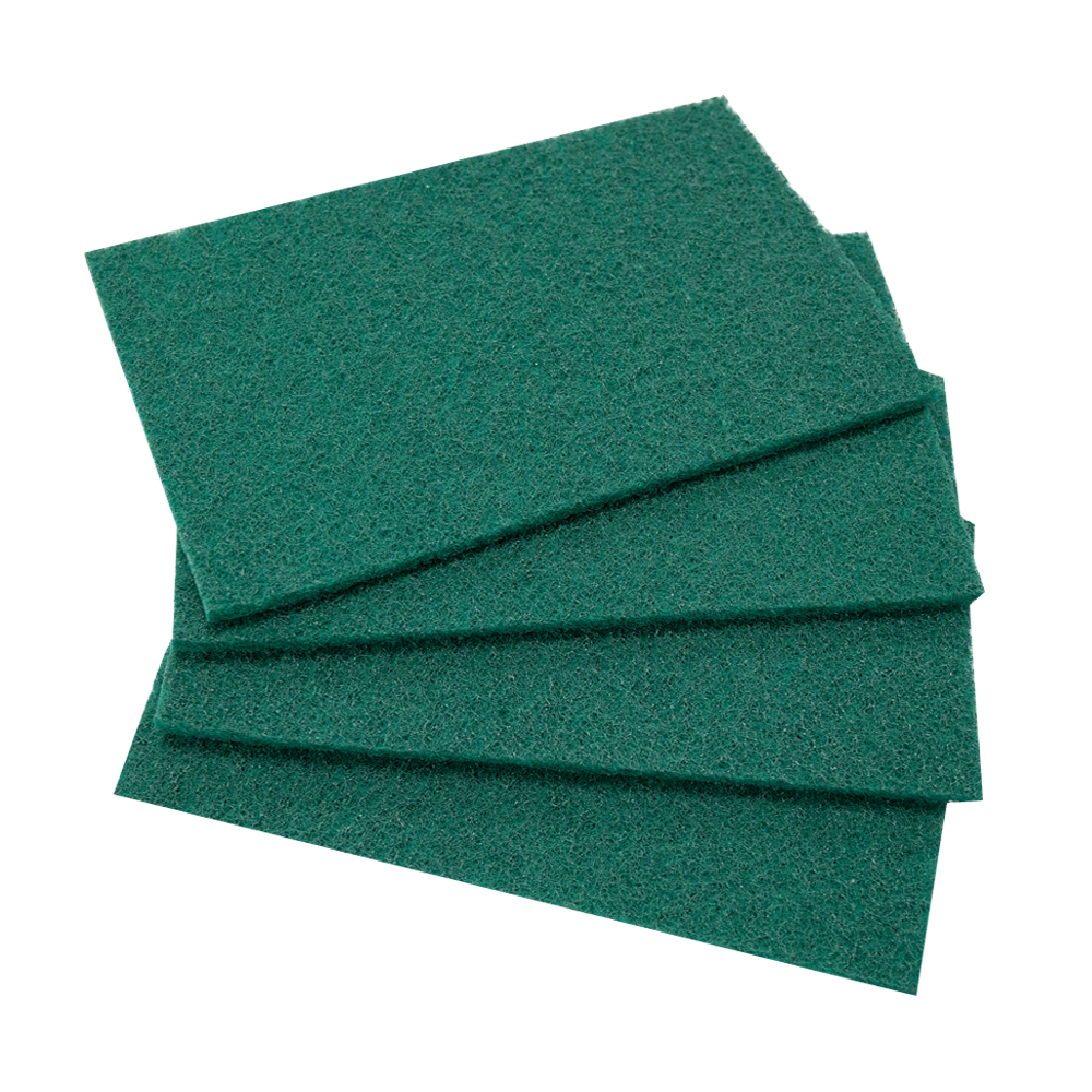 High Quality Polyester Green Sponges Kitchen Scouring Pads Scourer Cleaning Scrubber