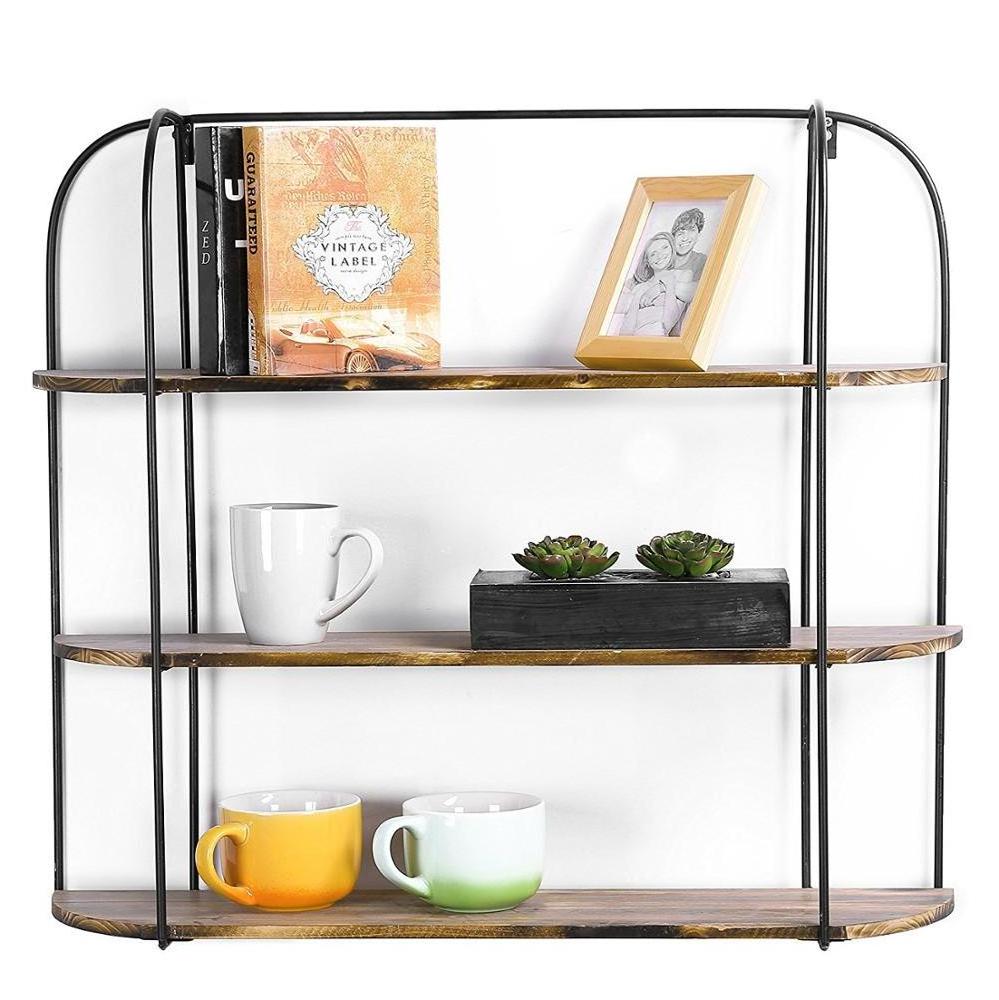 Modern metal wire wall bedside shelf floating shelves decor nordic living room furniture