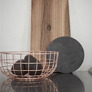 China supplier painting copper metal wire fruit bowl storage basket holder for home decoration craft