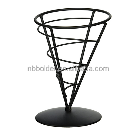 French Fry Stand Cone Basket Holder for Fries Fish and Chips and Appetizers