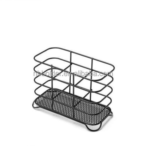 Wholesale Kitchen Metal Wire Cutlery Holder Sink Side Utility Caddy