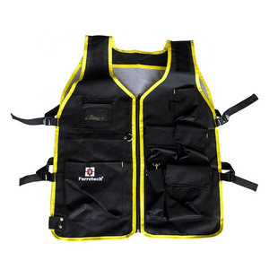 Multi Pockets Mens gear Working Tool Vest Tool Safety Vest Apron For Working Vest