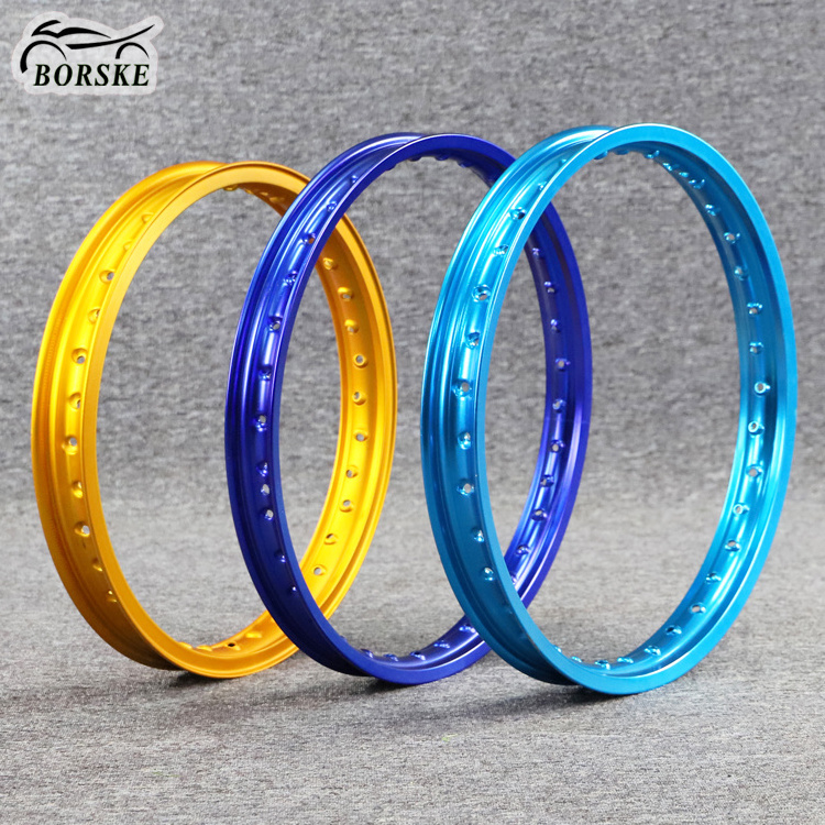 BORSKE Factory Custom Motorcycle Accessories 14 16 17 18 23 24 26 30 Inch Motorcycle Aluminum Rims WM MT Blue Wheel Purple Rim