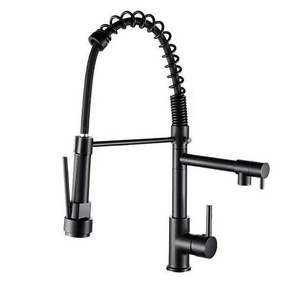 kitchen faucet hot and cold mixer taps pull out kitchen faucet  black with pull down sprayer  Luxury pullout sink taps