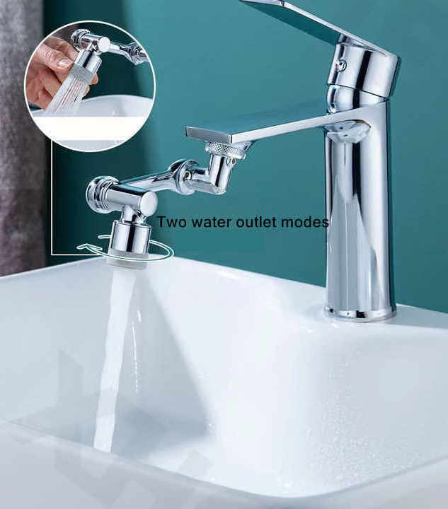 Sprayer 1080 degree all-copper universal faucet Anti-splash Spout mechanical arm extender gargle brush teeth and wash hair