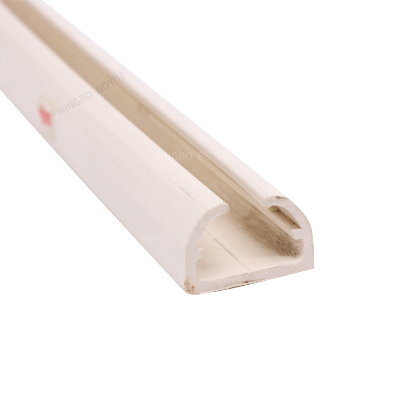 Customized half pvc tube extrusion profile plastic PVC profile pvc drainage pipes