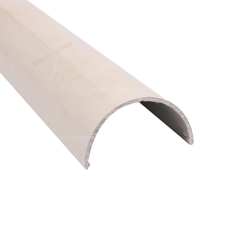 Customized half pvc tube extrusion profile plastic PVC profile pvc drainage pipes