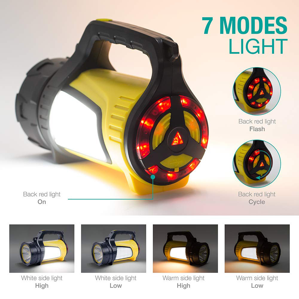 Ipx4 Waterproof Led Spotlight Searchlight Hand Torch, Made In China Led Handheld Spotlight Super Bright Led Spotlight