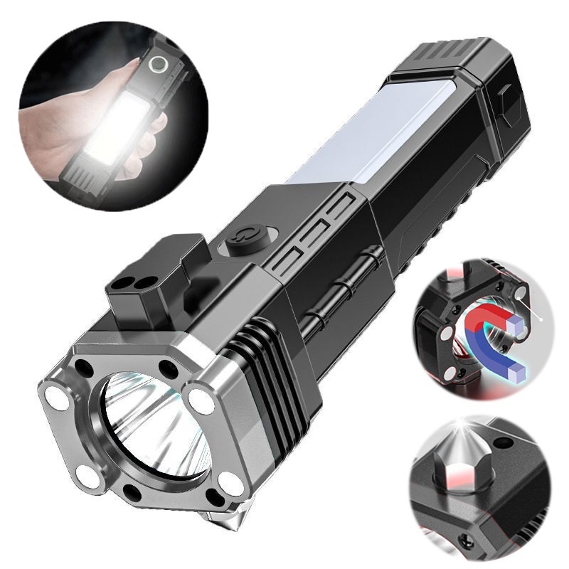 Super Bright linterna Strong Safety Torch light COB LED Camping Emergency Magnetic Multifunction LED Flashlight Rechargeable