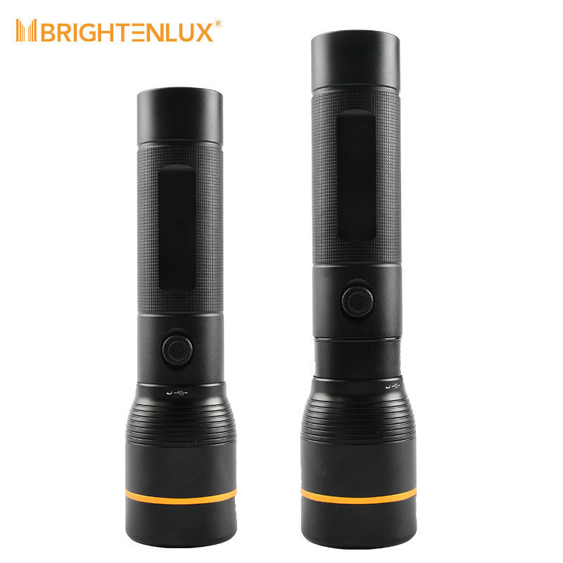 Brightenlux 2000 Lumen Zoomable Camping Waterproof USB Rechargeable High Power LED Flashlight