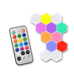 DIY Modern Led Night Lights Quantum Lamp Modular Touch Wall Sensor Remote Control Led Hexagonal Light