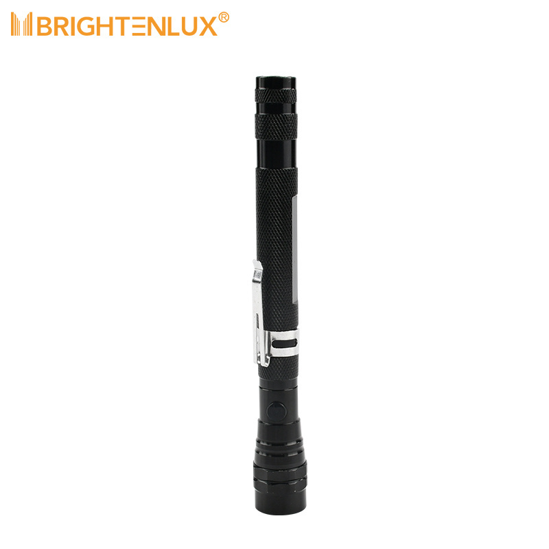 Brightenlux Strong Magnet 3 LED Flexible Multifunction Pick up Tool Light,Zoomable Telescopic clip Led Torch Flashlight magnetic