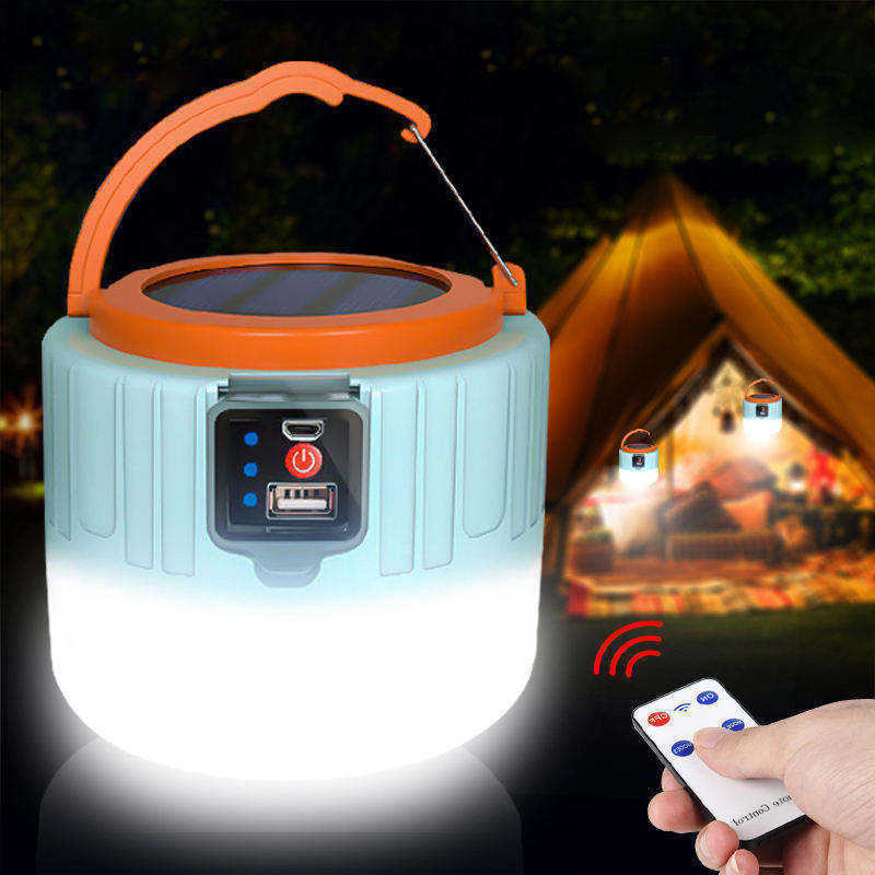 Portable Led Camping Outdoor Lantern lampe solaire Multifunction Emergency Hanging Rechargeable LED Solar Camping light