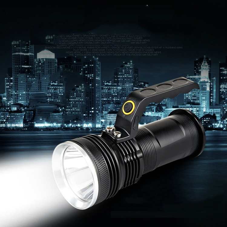 300 Lumen IPX4 Waterproof Powerful 18650 Rechargeable USB Battery LED Linterna Search Light Spotlight Flashlights