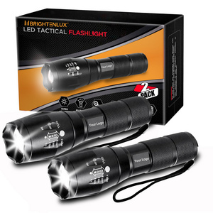 Super Bright Zoom Pocket Small Powerful AAA batteries Torch Light linterna Tactical Metal LED EDC Mini Flashlight Rechargeable