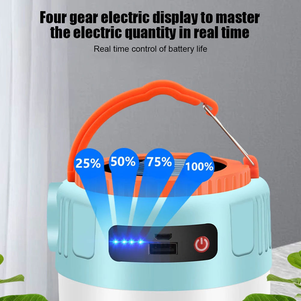 Multifunction Portable USB Camping Lamp Lighting Outdoor Lantern lampe LED Solar Emergency Light Rechargeable With Power Bank