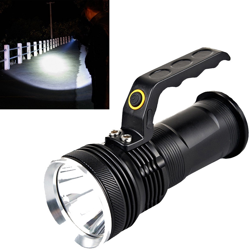 300 Lumen IPX4 Waterproof Powerful 18650 Rechargeable USB Battery LED Linterna Search Light Spotlight Flashlights