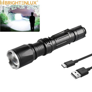 XHP50 military usb torch zoom strong light custom Taschenlampe super bright powerful edc rechargeable high power led flashlight