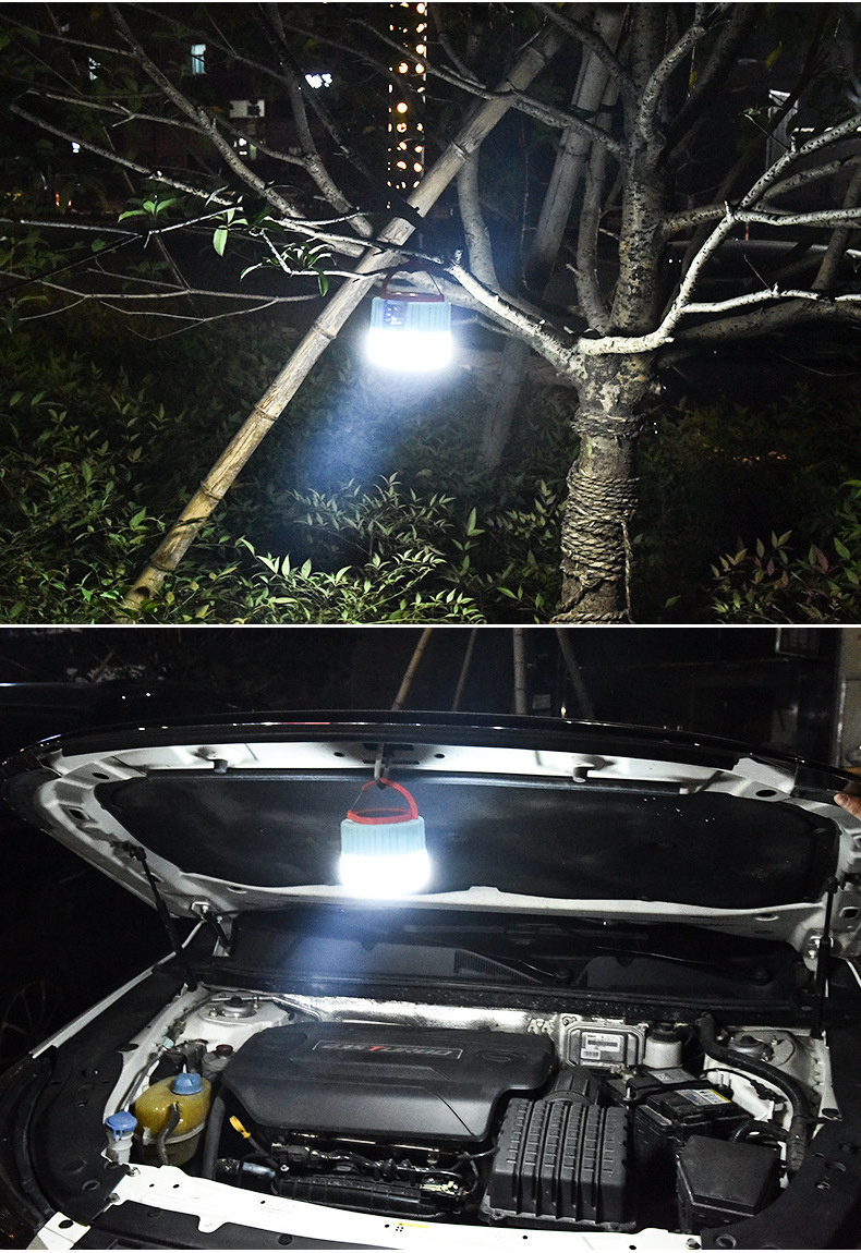 Portable Led Camping Outdoor Lantern lampe solaire Multifunction Emergency Hanging Rechargeable LED Solar Camping light