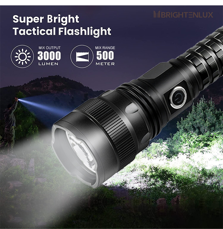 USB strong light 10000 lumen high power led taschenlampe super bright powerful 5000 lumens rechargeable xhp70 flashlight torches