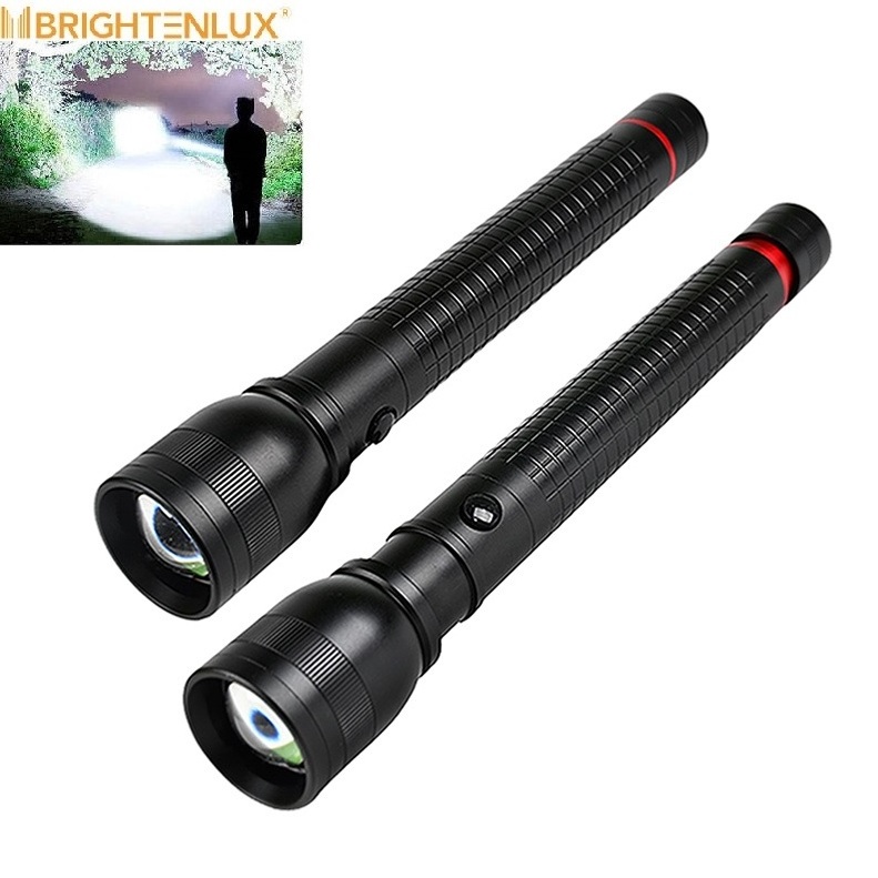 custom zoom high power power bank flashlights high lumens 100000 super bright powerful usb rechargeable led flashlights torches