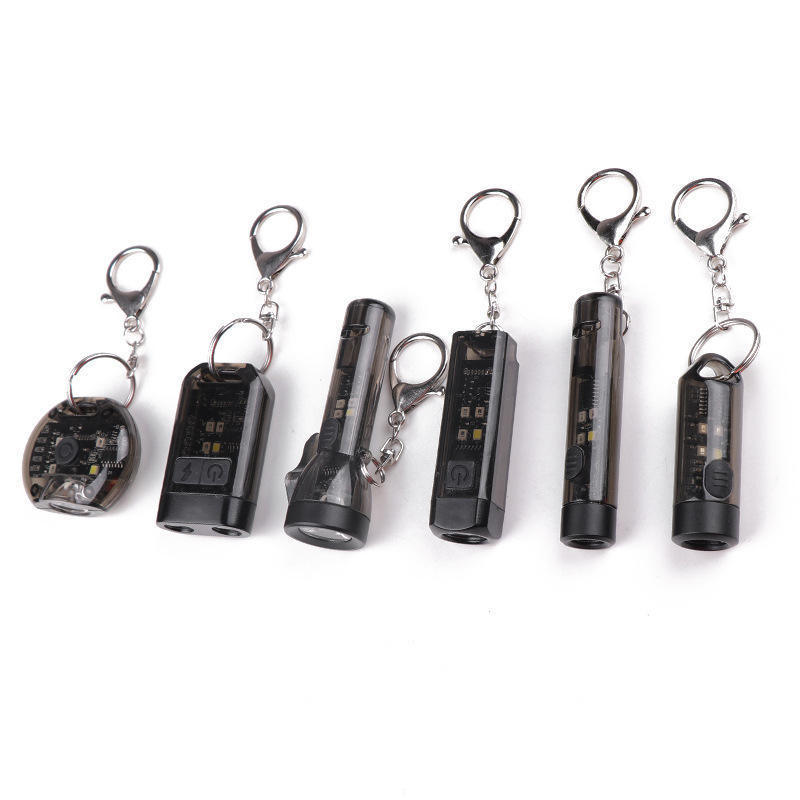 Super Bright Strong mini Pocket LED UV Flashlight Magnetic worklight Rechargeable COB LED EDC Mini Keychain work light