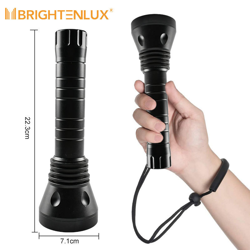 Brightenlux Custom XHP70 800 Lumen 800M Waterproof High Power Underwater LED P50 Scuba Diving Flashlight For Diving