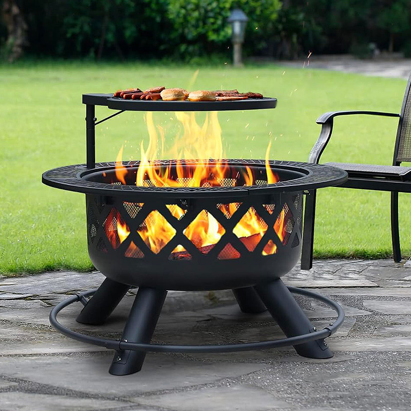 Outdoor/Camping/Garden Campfire Pop-Up Fire Pit Wood Burning BBQ Grill for Outdoor Activities