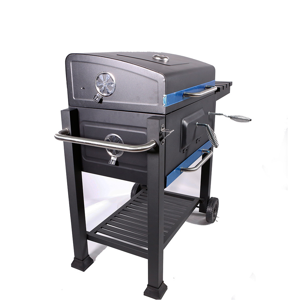 Large Heavy duty Commercial Stainless Steel Outdoor Gas  And Charcoal Bbq Grill  And  Removable Plate