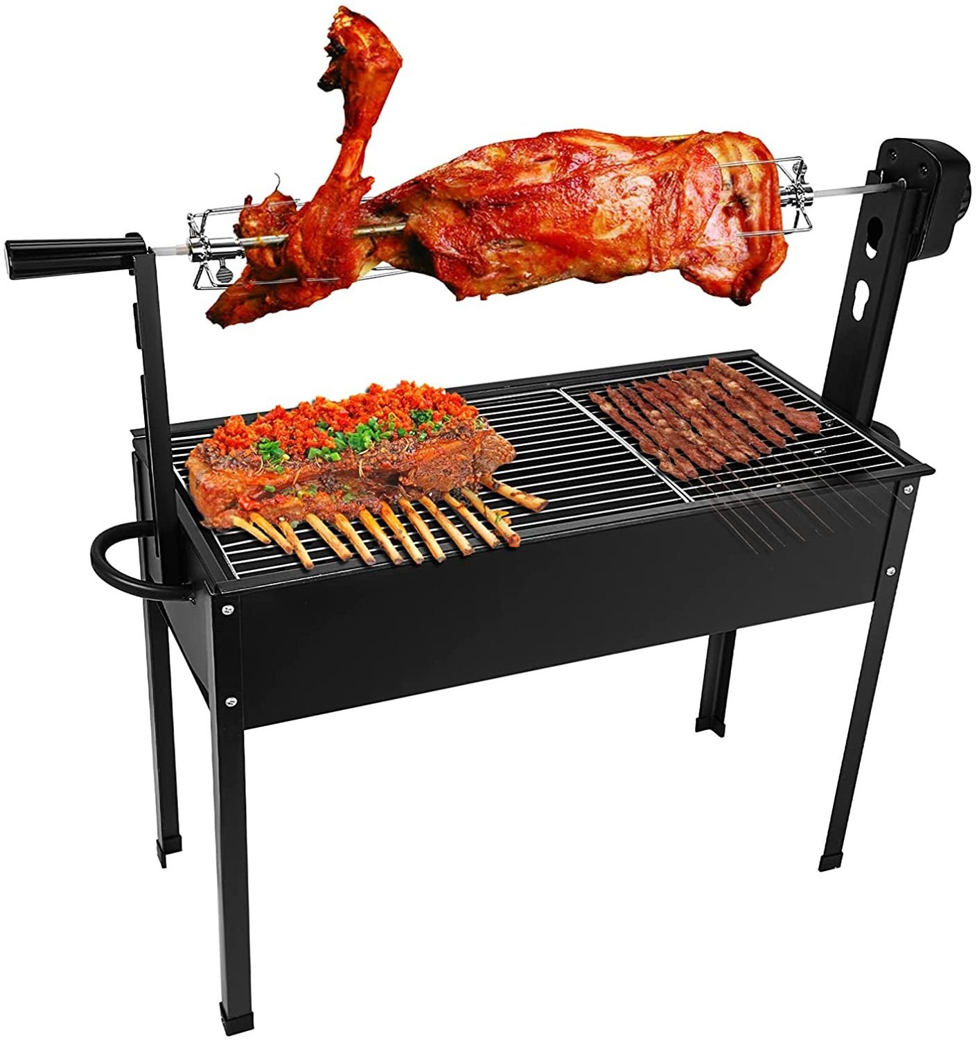 Stainless steel pork commercial charcoal Rotisserie grill spit roaster rotisserie for Heavy Duty