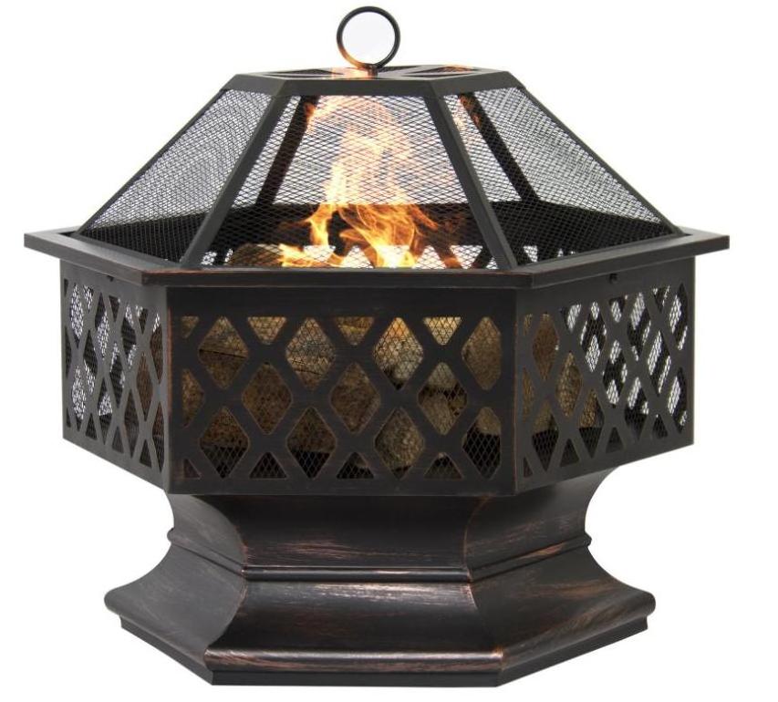 wholesale outdoor large garden patio corten steel firepit wood burning bbq camping corten steel outdoor fire pit grill