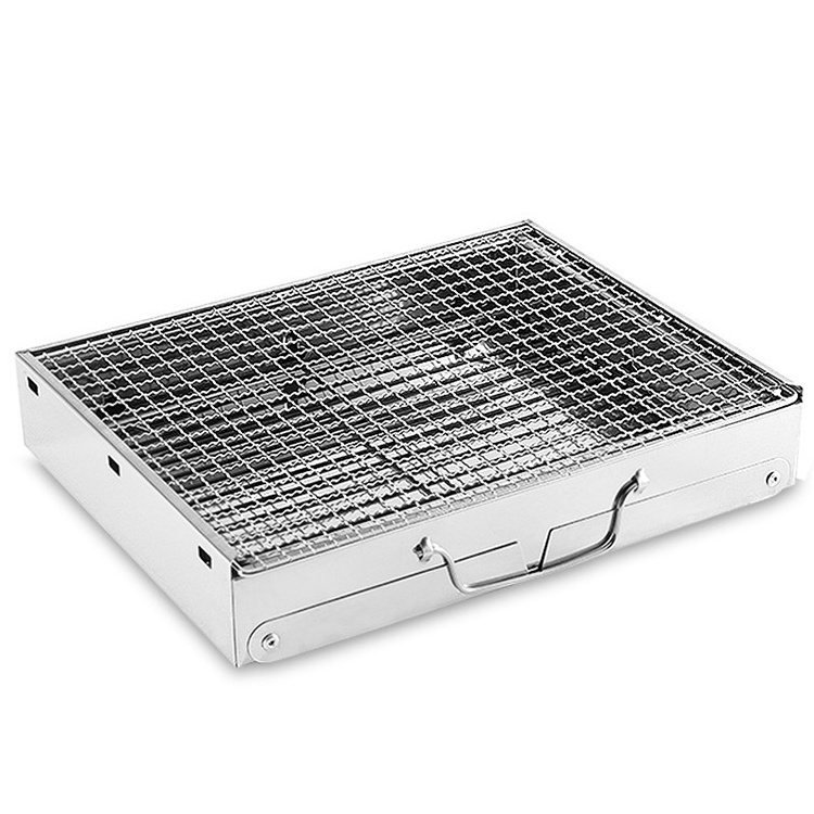 Outdoor camp Stainless Steel barbecue yakitori Charcoal bbq grill foldable