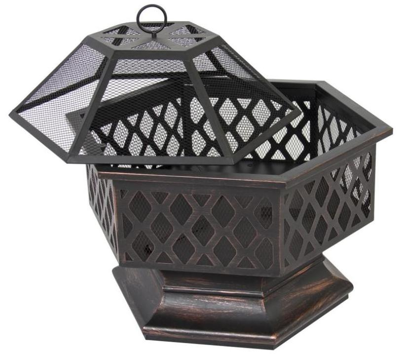 wholesale outdoor large garden patio corten steel firepit wood burning bbq camping corten steel outdoor fire pit grill