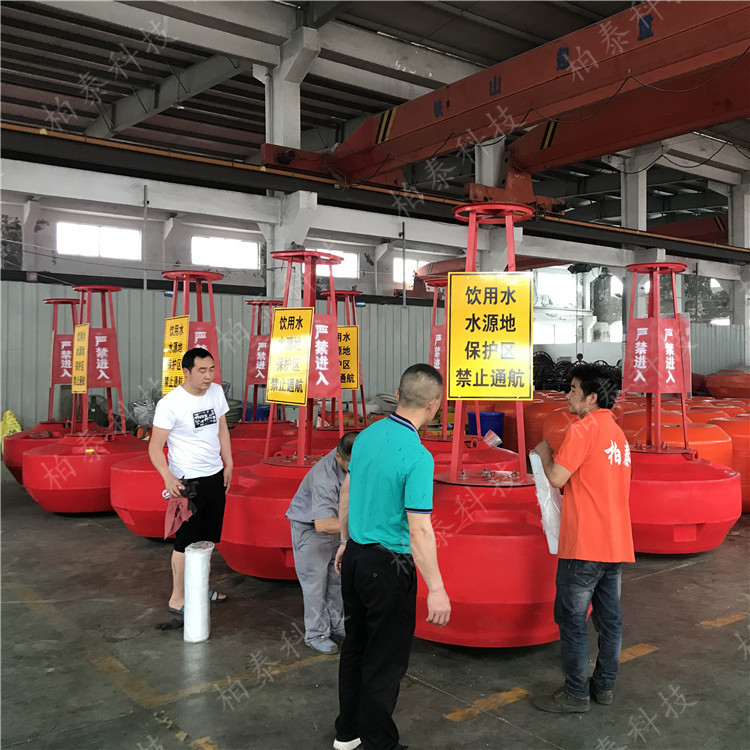 Factory Direct Sale Low Price Diameter 1000mm plastic floating lights surface marker buoy hdpe marine floating  navigation buoy