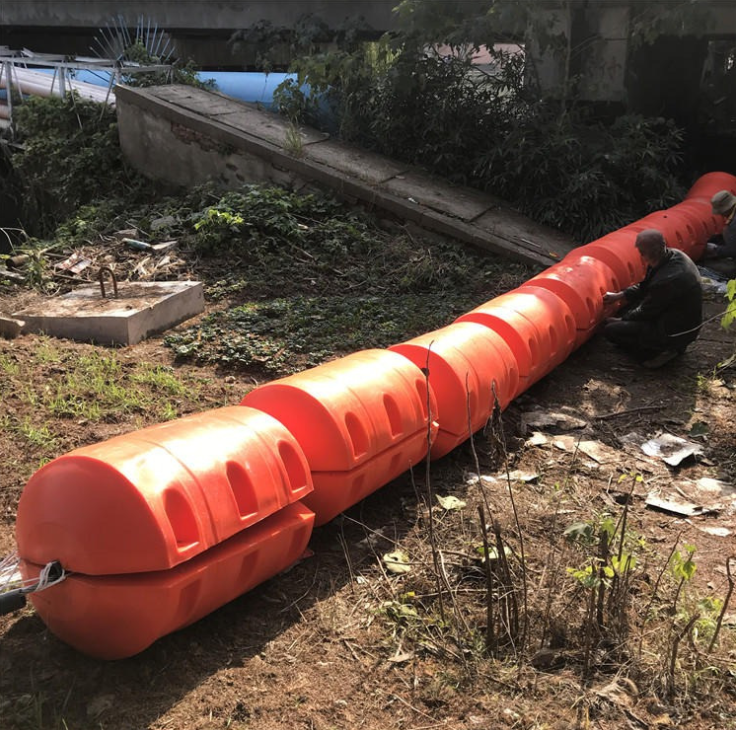 orange marine dredging pipe float for HDPE pipe, cable and hose(FT3645)