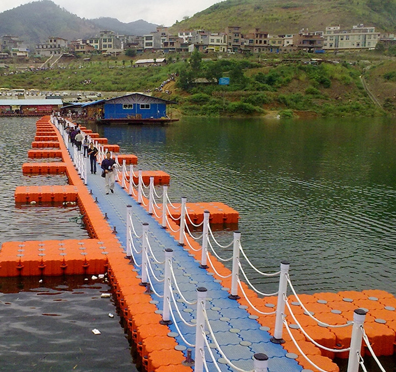 Good bearing capacity  Floating pontoon dock platform/ floating pontoon bridge block/floating cube