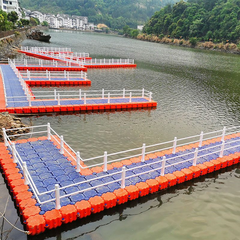 Water float platform plastic jet ski floating pontoon bridge dock cube