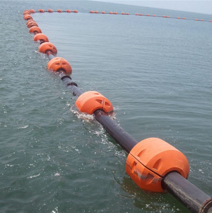 orange marine dredging pipe float for HDPE pipe, cable and hose(FT3645)