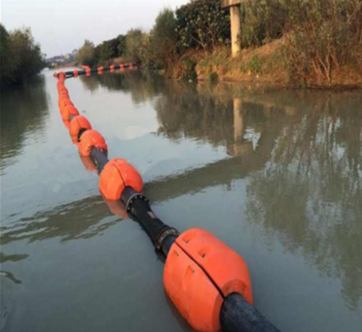 orange marine dredging pipe float for HDPE pipe, cable and hose(FT3645)