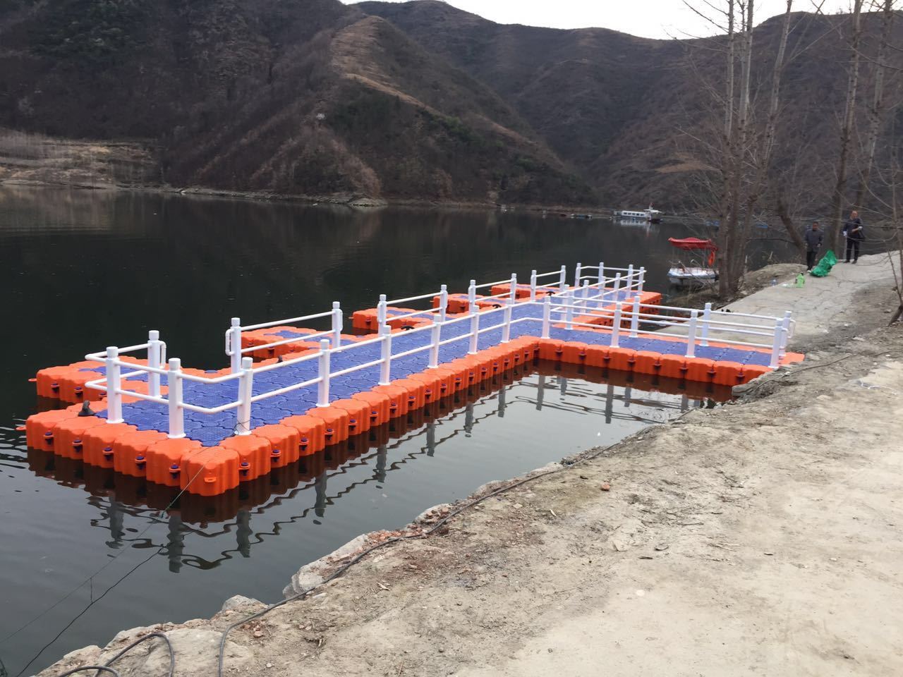 plastic float platform pontoon bridge for sale