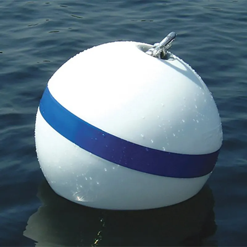 Custom Floating Plastic Float Ball Diameter 460MM Round Foam Buoys Marine Waterways Red Yellow Orange