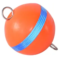 Custom Floating Plastic Float Ball Diameter 460MM Round Foam Buoys Marine Waterways Red Yellow Orange