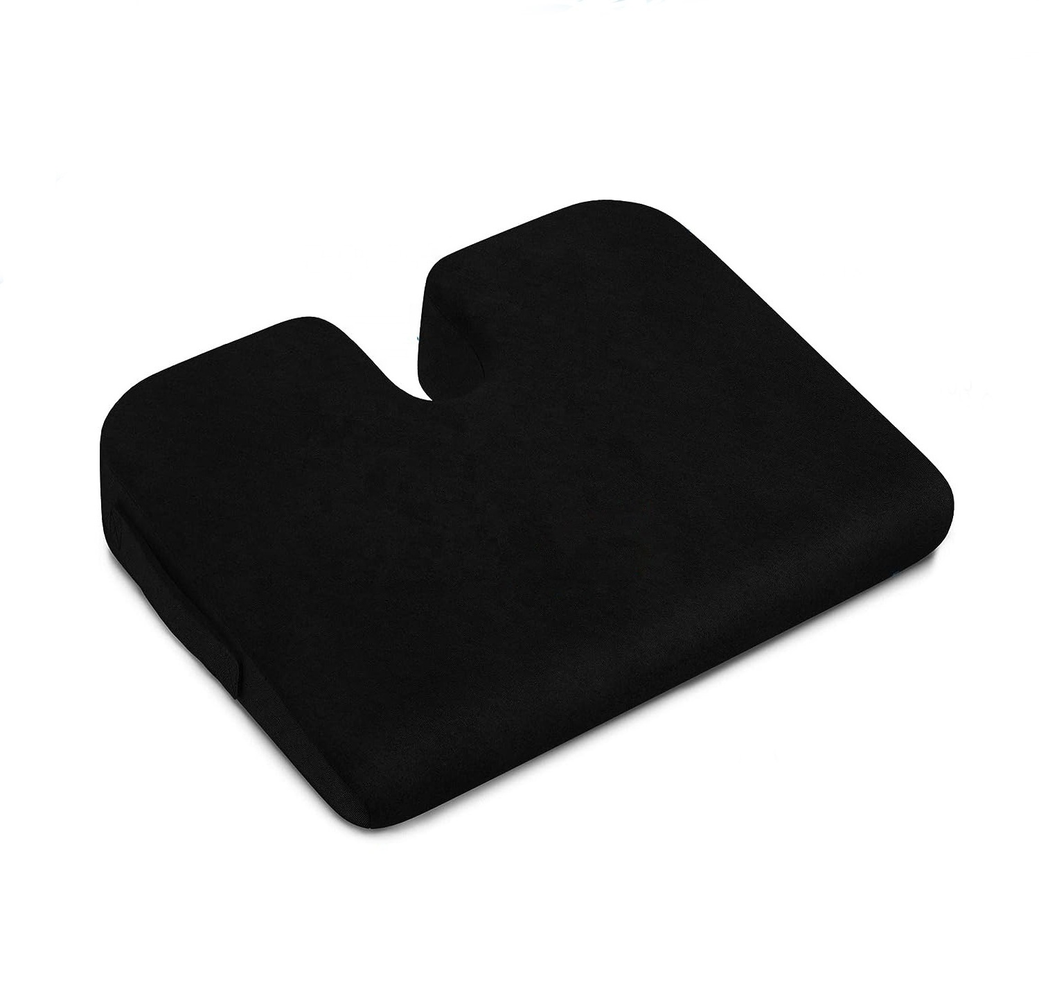 Comfort High Density Foam Seat Cushion for Office Chair | Memory Foam Wedge Chair Cushion for Truck Seat with Removable Cover