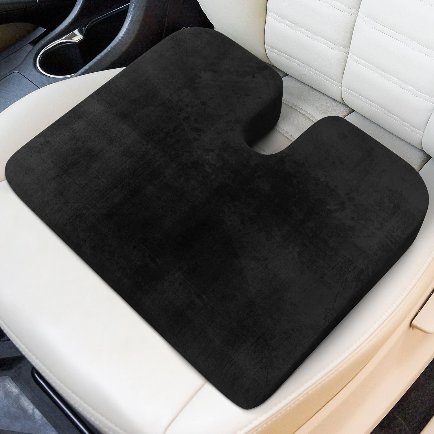 Comfort High Density Foam Seat Cushion for Office Chair | Memory Foam Wedge Chair Cushion for Truck Seat with Removable Cover